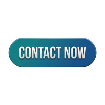 Glossy Contact Now web button with teal and blue gradient isolated on black background for ui ux interface
