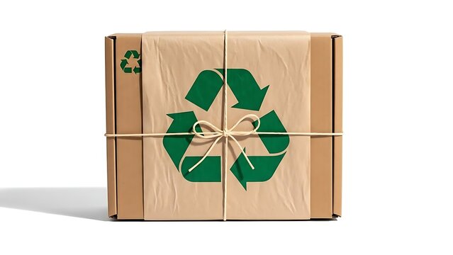 Recycled cardboard box gift
