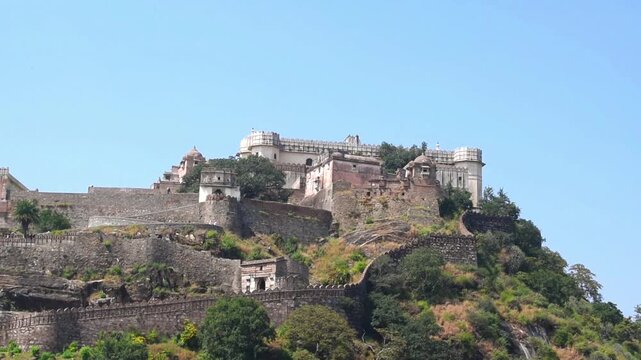 Scenic view of Kumbhalgarh Fort in Rajasthan