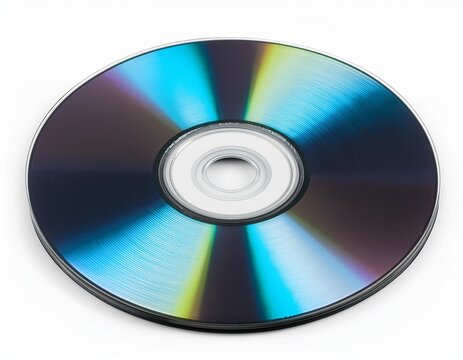 compact disc cd or dvd optical storage media isolated on white background