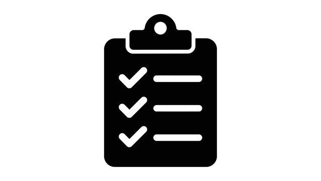 Clipboard checklist icon for task management and planning.