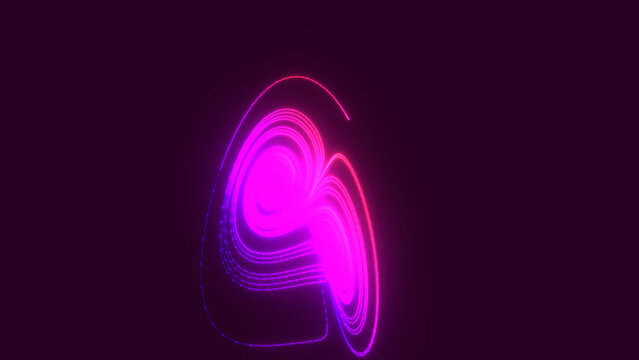 3D Lorenz attractor chaos theory visualization