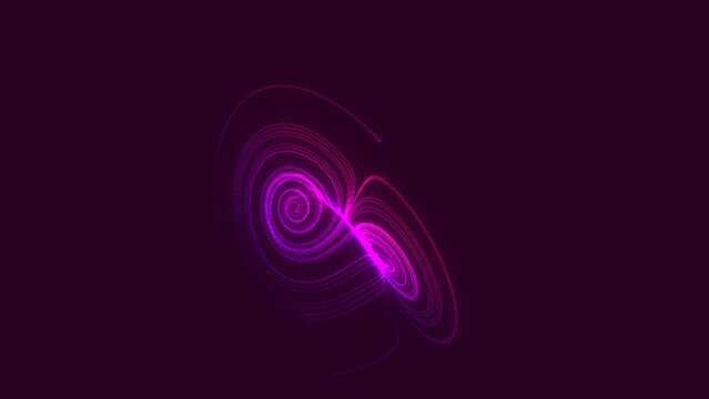 3D Lorenz attractor chaos theory visualization