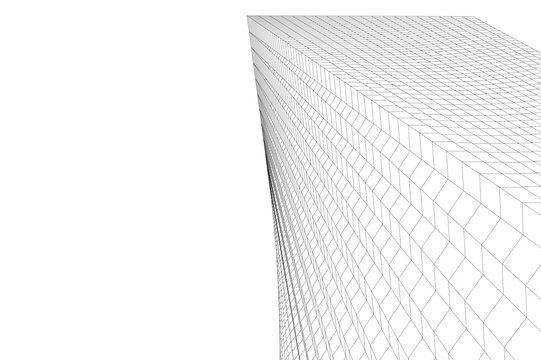 architecture building abstract vector illustration