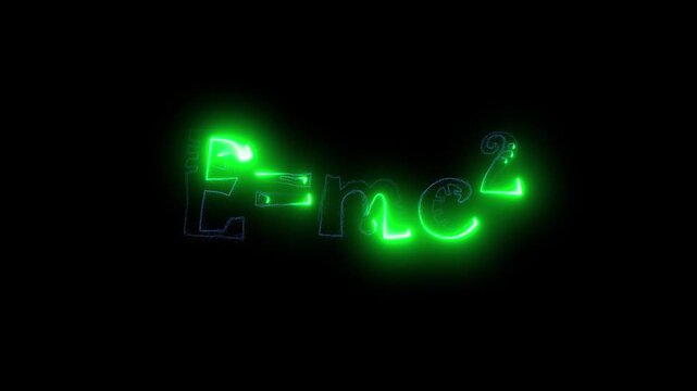 E = mc&sup2; Science Equation Animation &ndash; High-Quality Educational Physics Visualization