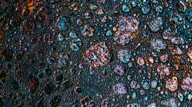 Abstract concrete texture with colorful inclusions