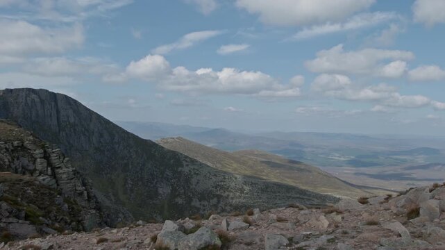 Scenery while hiking the LochNagar trail in the Cairngorms, Scotland