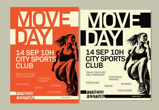 Neo Brutalist Event Poster Template