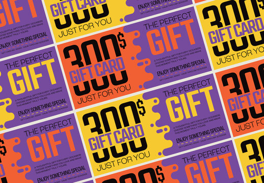 Modern Typography Gift Certificate Template