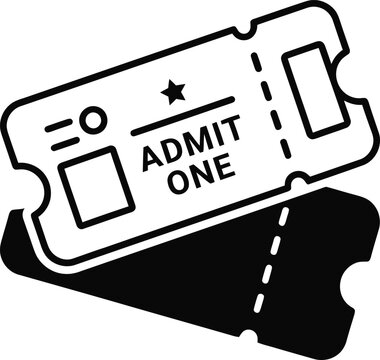 Two paper tickets for admission with one partially overlapping the other on a clean white surface