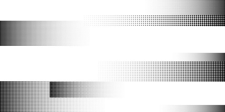 Halftone dotted gradient abstract frame background