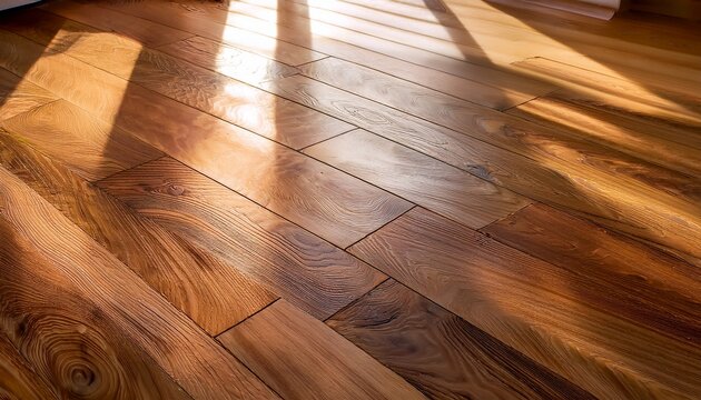 wood floor light wooden flooring closeup shiny new hardwood floor house renovation changing floor to parquet beautiful golden hands craped oiled oak brushed for texture grain empty living room