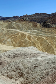 Badland vertical - Zabriskie Point - Death Valley National Park, California