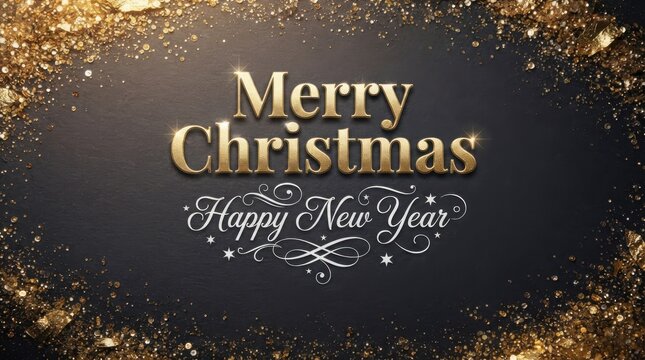 Merry christmas and happy new year 2027 background