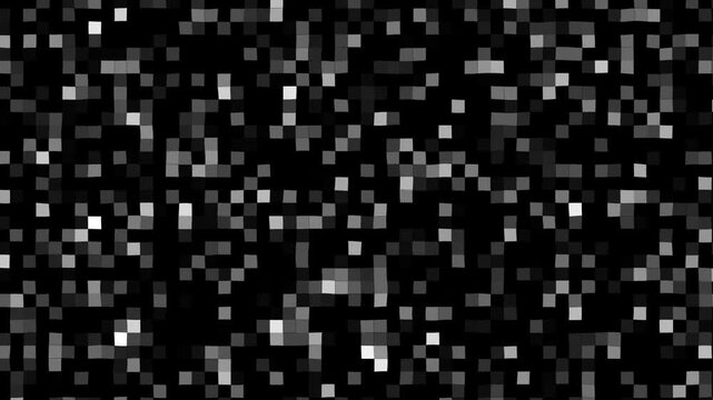 Tv static noise, black background, analog television glitch, broadcast interference, digital signal distortion, monochrome noise effect, retro vhs screen, seamless video background