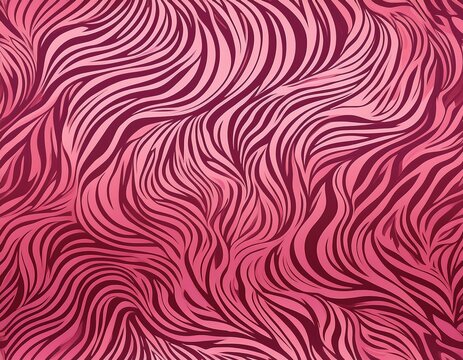 pink zebra print seamless pattern trendy animal stripe background design