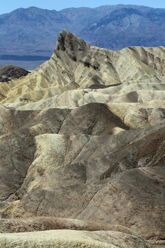 Manly Beacon vertical - Zabriskie Point - Death Valley National Park, California