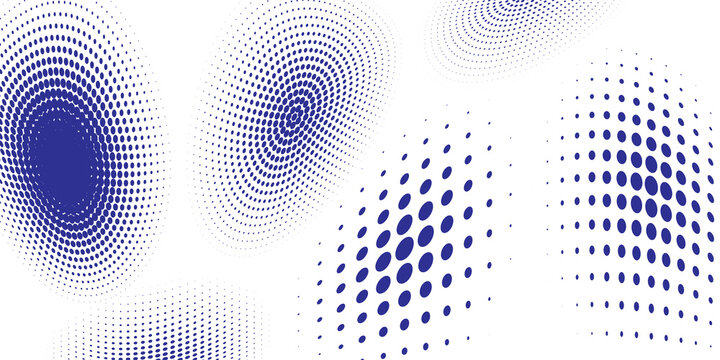 Digital gradient with points. Abstract futuristic panel. Dotted Backgound. Monochrome halftone pattern. Grunge backdrop with circles, dots, point. Vector illustration