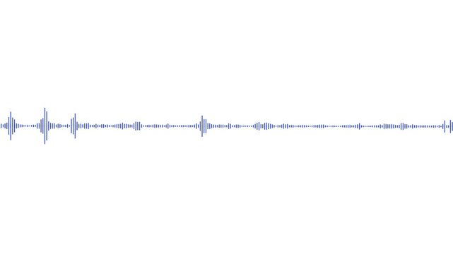 Isometric music notes and equalizer bars waveform animation