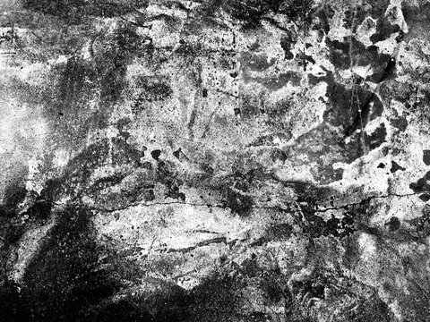 Abstract black and white grunge surface with organic stains and distressed detail. Suitable for wallpapers, posters, presentations, websites and creative campaigns.