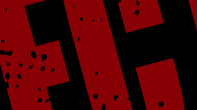 Red rubber stamp imprint with the word rejected showing weathered ink texture and distressed grunge typography animation clip