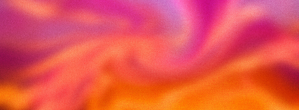 Vibrant gradient background with abstract orange and pink swirls, soft blurred texture of warm sunset colors, artistic fluid motion backdrop.
