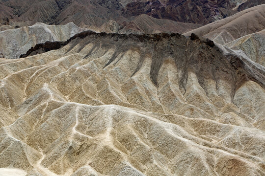 The dark capping - Zabriskie Point, Death Valley National Park, California