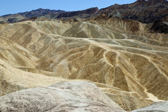 Zabriskie Point golden hills - Death Valley National Park, California