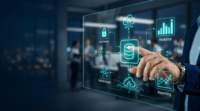 Hand Selecting Secure Cloud Data Interface in a Dark Office