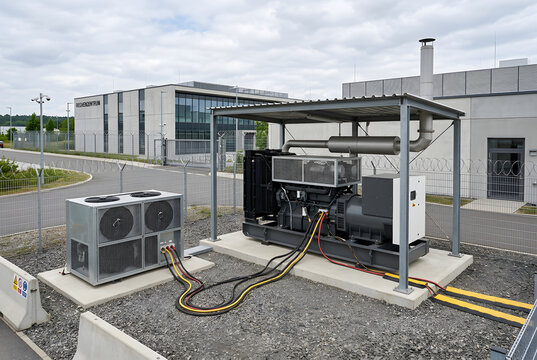 Volllastpr&uuml;fung eines Rechenzentrum-Notstromgenerators