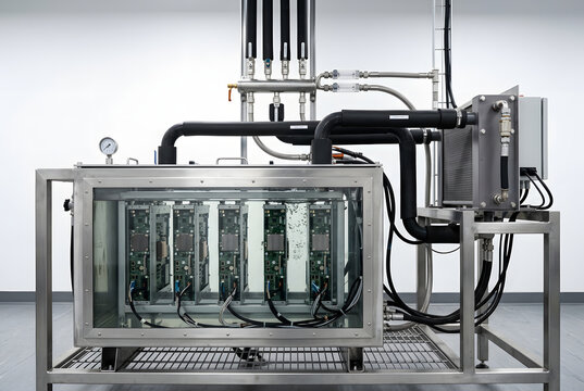 Fl&uuml;ssigkeitsbad-K&uuml;hlung f&uuml;r energieintensive Hochleistungsserver