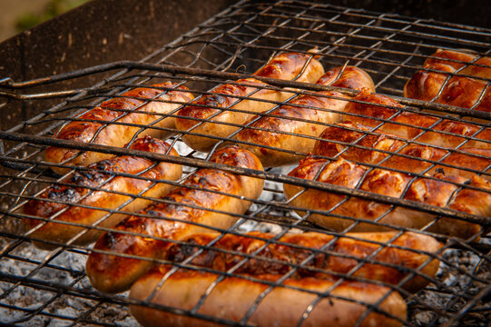 grilled chicken on the grill