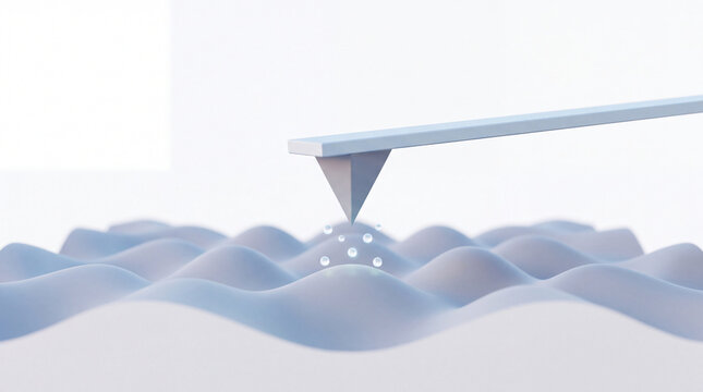 Atomic Force Microscopy Cantilever Tip Surface Scan