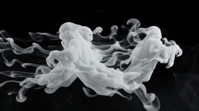 Ghostly fog overlay on black background