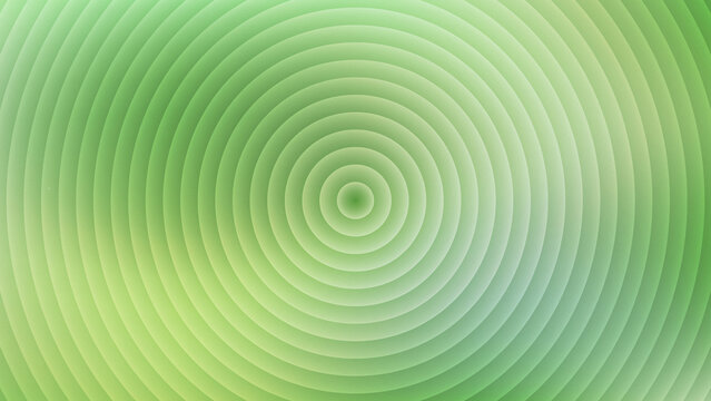Abstract green background with concentric circles and soft gradient grain texture for modern digital design projects, featuring a minimalist and calming circular pattern style.
