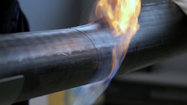 over sheath of high voltage cable being heated up before it's removal