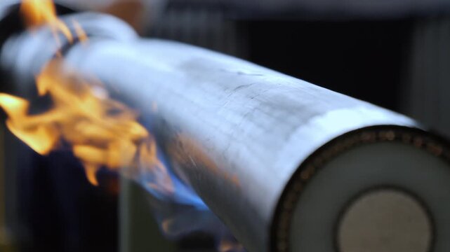 over sheath of high voltage cable being heated up before it's removal