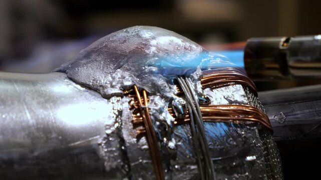 welding with the lead tin electrode