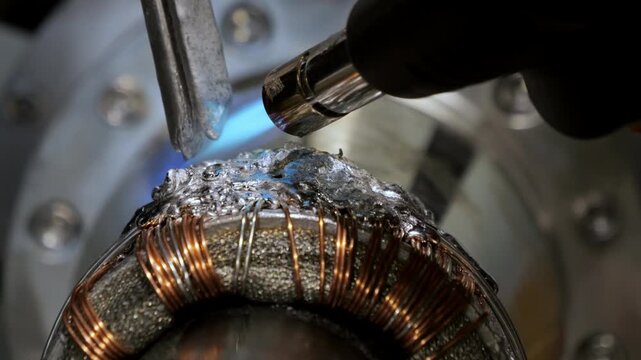 welding with the lead tin electrode