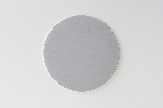 Round ceiling speaker apartment interior