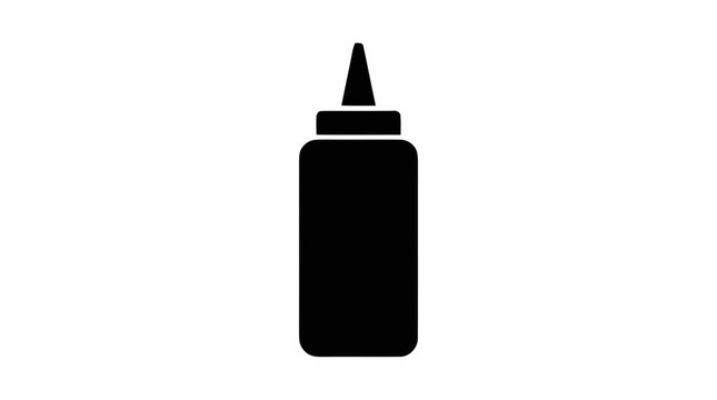 Vector illustration of squeeze bottle icon on a transparent background
