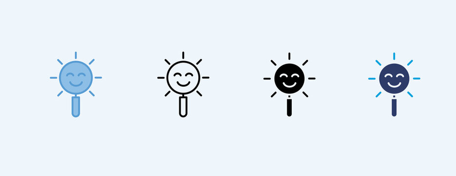 Sentiment Analysis Multiple Icon Illustration Vector