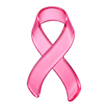 La&ccedil;o rosa estilo acr&iacute;lico para campanha do Outubro Rosa