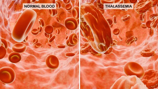 3D Animation of Thalassemia. Suitable for Academic Presentations and College Student Learning