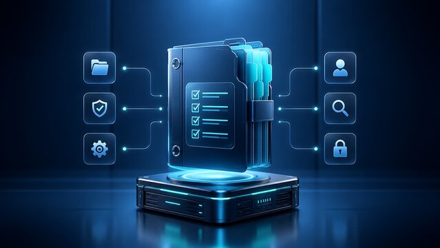 Secure Digital Database Archive And Encrypted File Management System Concept