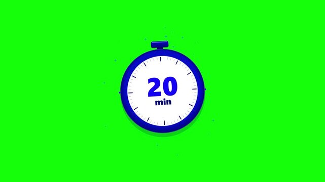 Generic twenty minute stopwatch timer for business productivity corporate