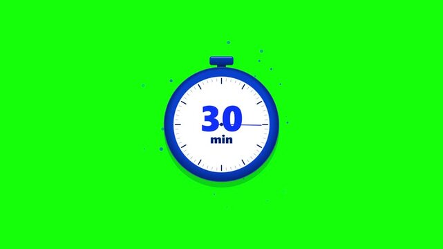 Thirty minutes timer countdown for business productivity management