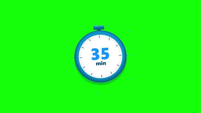Generic thirty five minute timer for business productivity and corporate