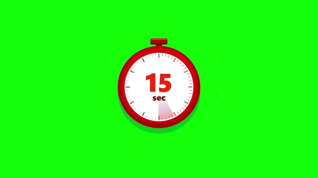 Countdown timer fifteen seconds for business productivity and corporate