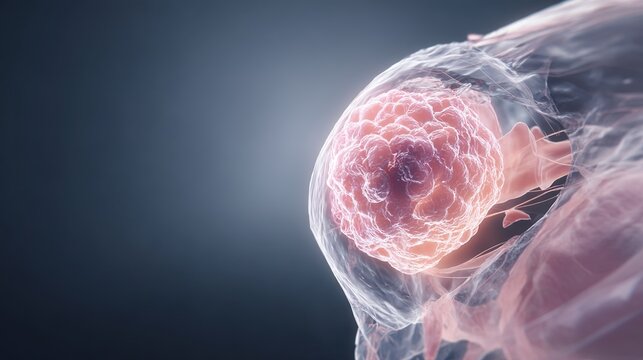 Kidney Cancer medical 3D illustration, malignant tumor growth inside human kidney organ, renal carcinoma anatomical visualization, urinary system disease, oncology healthcare graphic for medical educa